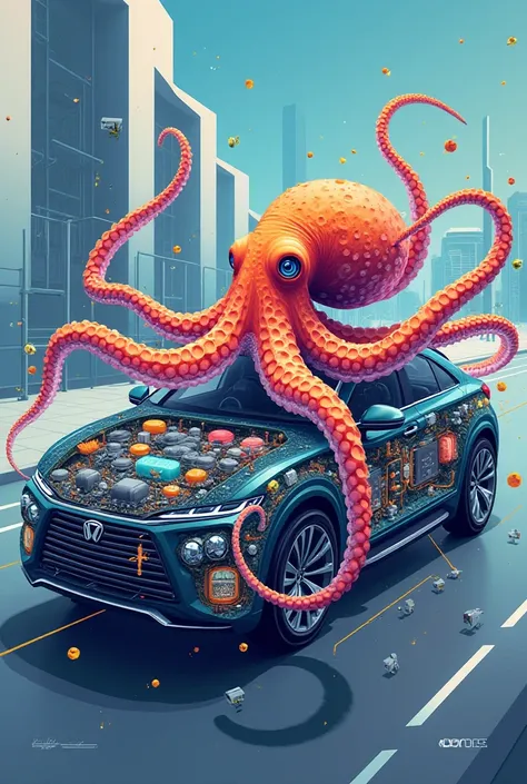 Octopus and fast diagram of the autonomous car 