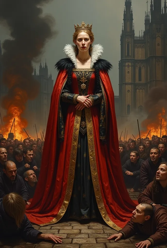 Mary I Tudor who burns protestant