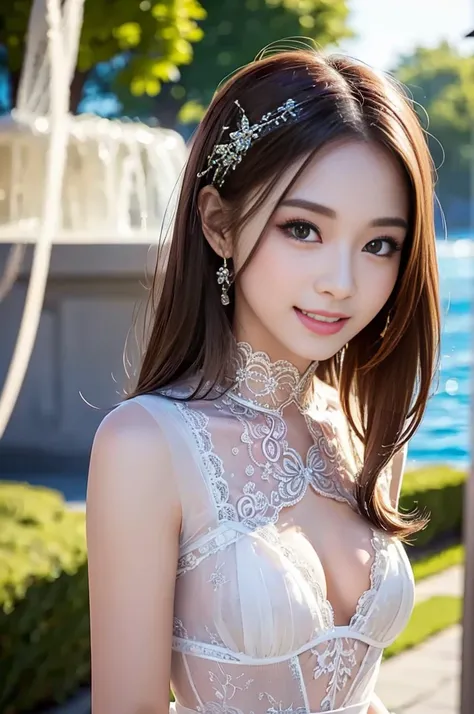   Beautiful Virtual Idols   ,   Detailed Digital Avatars   ,   Bright Holographic Figure , Clear Glowing Skin   ,    detailed facial features from genitals  ,   charming smile , Delicate expression,    I wear long, flowing hair ,    Elegant Poses   ,   Sur...