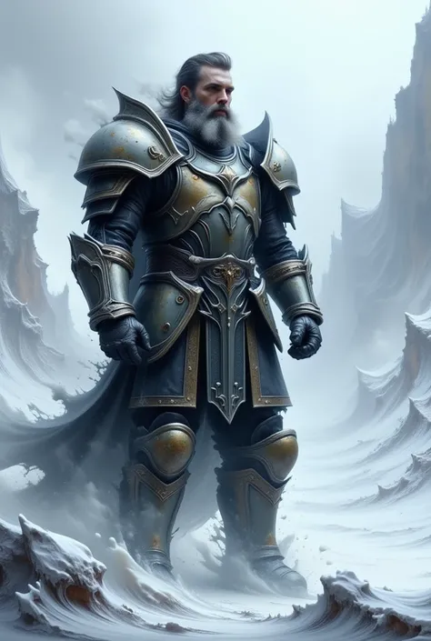 fantasy warlord in snow