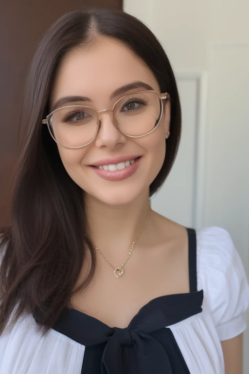 
arafed woman in a maid outfit and glasses posing for a picture, gorgeous maid, with glasses, nerdy, belle delphine, a sexy maid , anna nikonova aka newmilky, glasses, maid, nerdy appearance, with glasses on, a hyperrealistic schoolgirl, hyperrealistic sch...