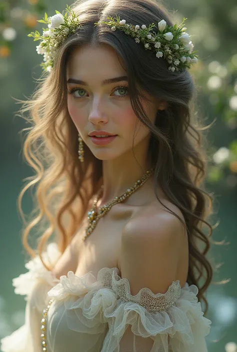 A beautiful woman fairytale style