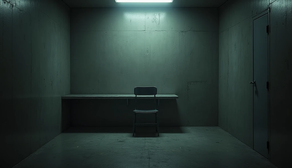 interrogation room, no human,