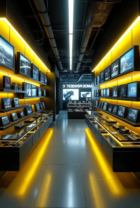  Gadget Shop No People,  Realistic, Neon Yellow Black 