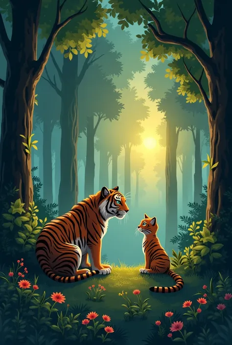 [7:59 PM, 2/13/2025] Meta AI: In the heart of the forest, a curious cat named Whiskers ventured away from her cozy home. She had heard tales of a majestic tiger that roamed the woods, and her curiosity got the better of her. As she wandered deeper into the...