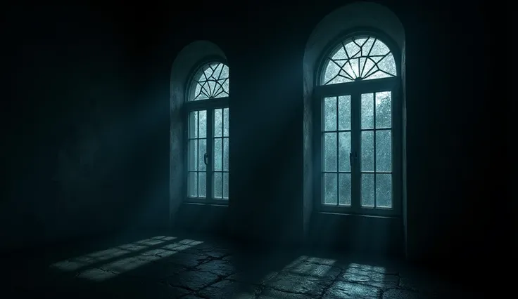 Create a image of windows, background is dark