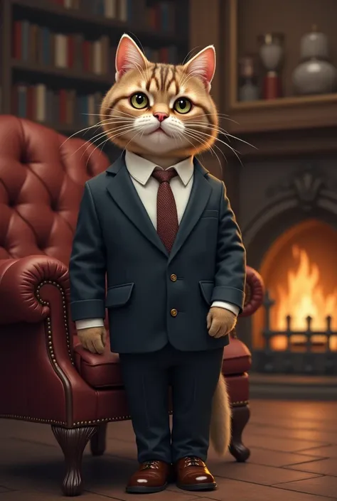 A cat in a suit 