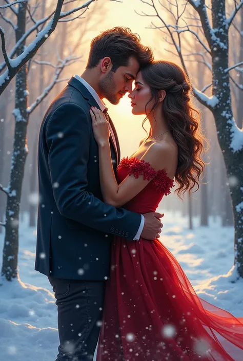 The cover of the novel loves romance, and it gives the fiery filling a snowy, mesmerizing touch.