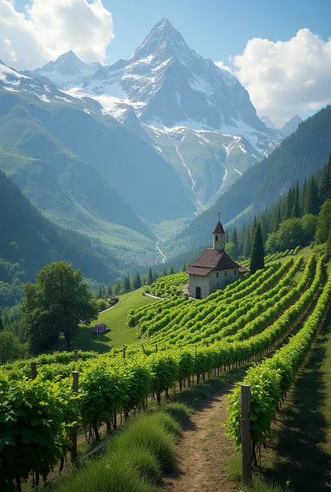 Vineyard in Jura and Savoy