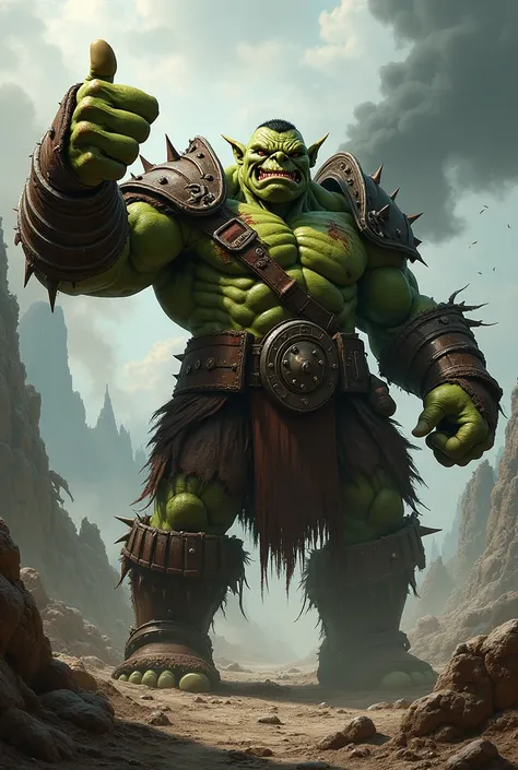 Picture of orc giving thumbs up provocative 