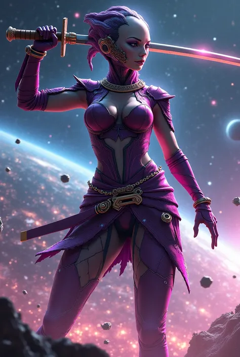 female Samurai alien in Space, giga_busty