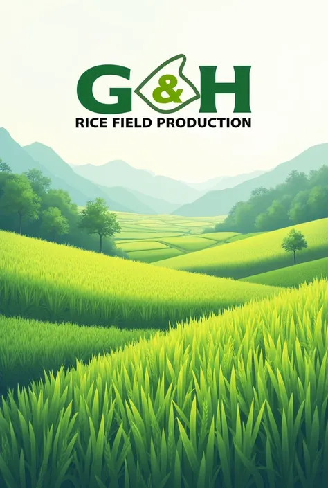 Can you Create an logo about rice field ander the letter name " G & H rice field production"

