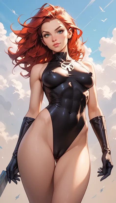 Female (x-men character) storm, cameltoe, erect nipples 