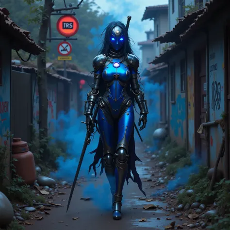 - Main Character, Adult Woman "Kosovo", Beautiful, tall, long legs, full of visible tattoos.

- Wearing a costume ("Full Sexy Armor"), a costume that embodies the form of "KAMEN RIDER", (Armor Chest and Thighs slightly open).
Futuristic Costume Design, loo...