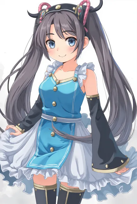 ( masterpiece、 top quality、 top quality、 Official Art、  beautiful and beautiful  :1.2)、(一人の girl:1.3) Hatsune Miku、 twin tails, beautiful breasts, top quality,   very delicate and beautiful ,  girl, , ( dark brown hair ), blue dress with vertical buttons, ...