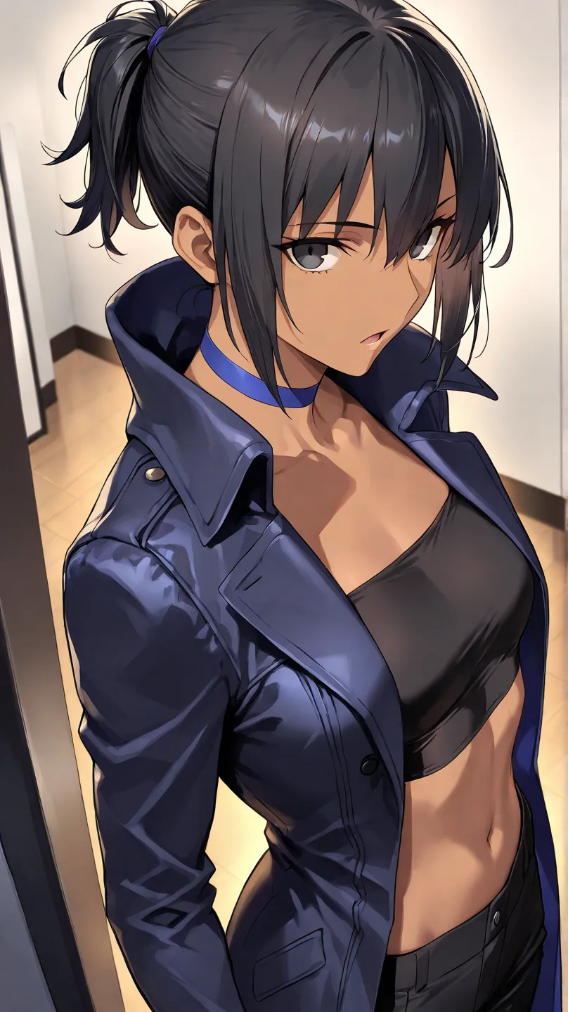 alphard,
high resolution, masterpiece, necessary, detail, best quality, quality, necessary, tall details, High details, precise,
solo,1girl
Bgirl, alphard ,cannan, Fate Grand Order, Fate, Fate Grand Order , dark-skinned female ,black eyes ,short hair,black...