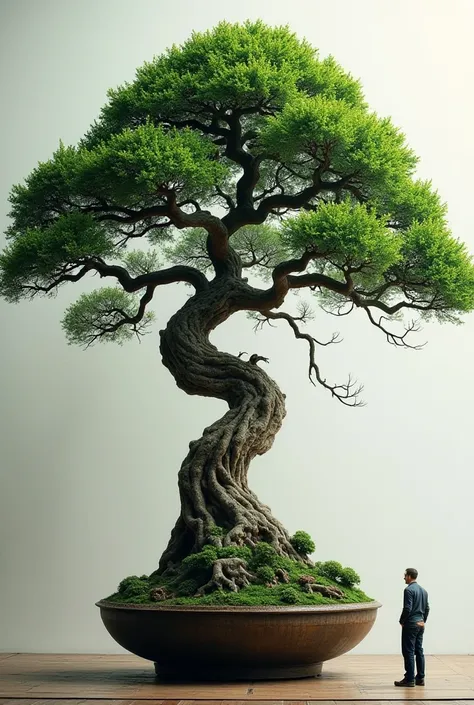 The giant bonsai :  is a unique small tree that expresses luxury and perfect coordination.