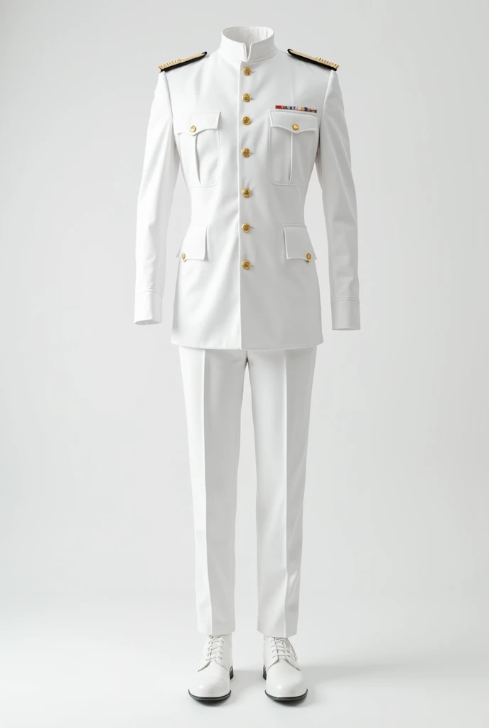 Military officer uniform white
