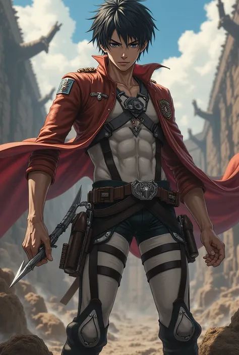 Cool badass young male attack on titan character 