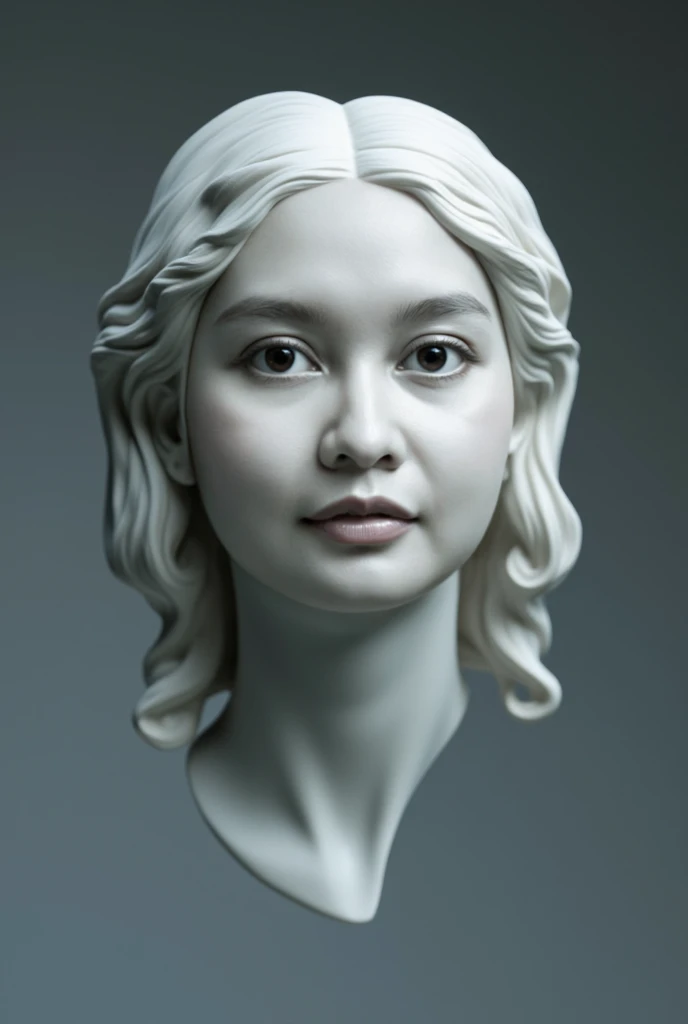 (( disembodied head statue )) beautiful woman, realistic, HD, masterpiece,