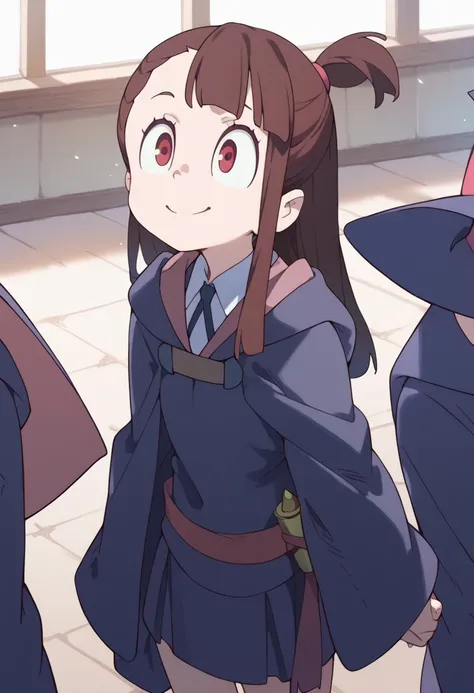  Masterpiece, Hi-Res, top quality,8k
(Atsuko Kagari,young,Little Witch Academia)
smile