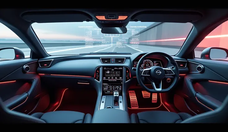 A stunning, futuristic (2026 nissan gtr r35)interior