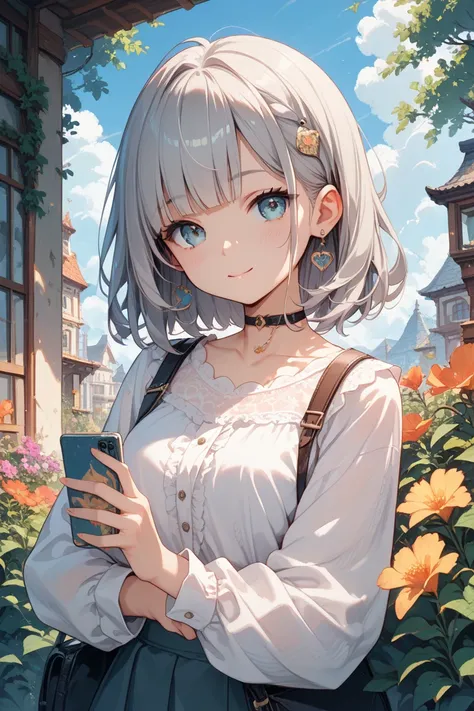 25 types of cute girls with gray hair in the same person