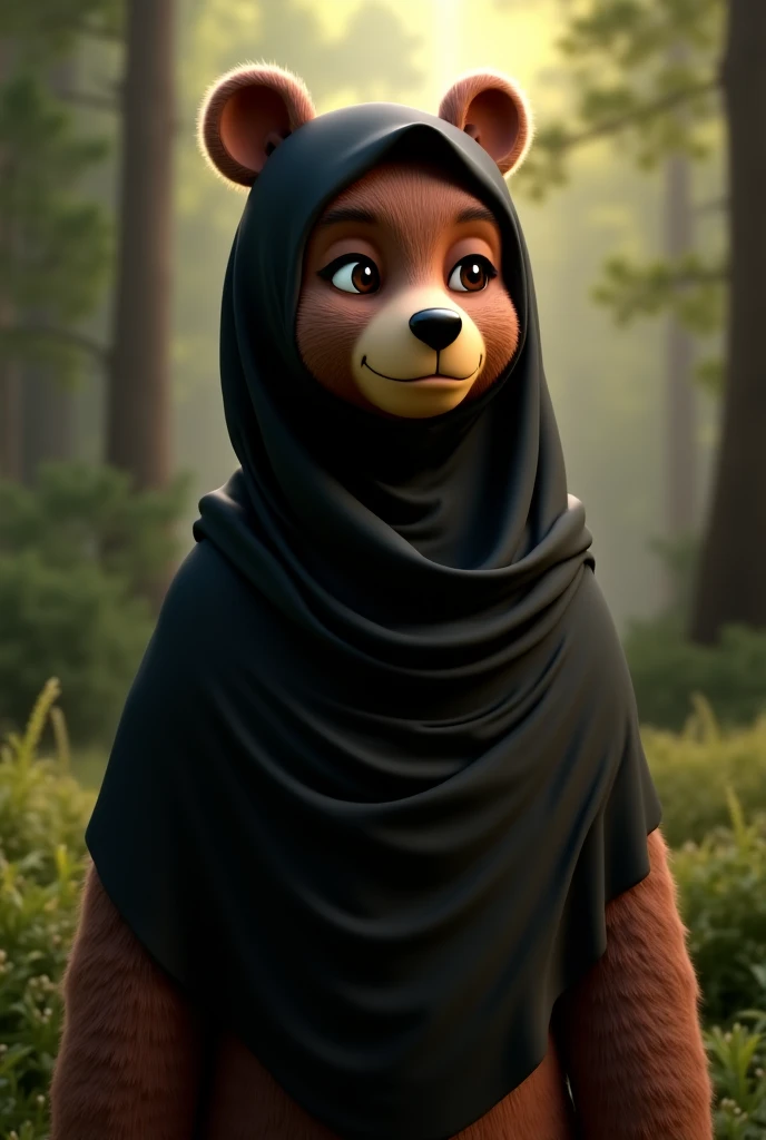 a muslim hijabi bear women