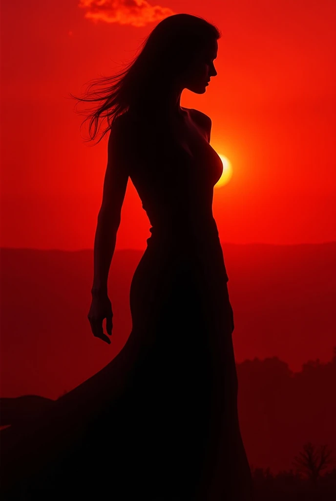 silhouette of a woman 