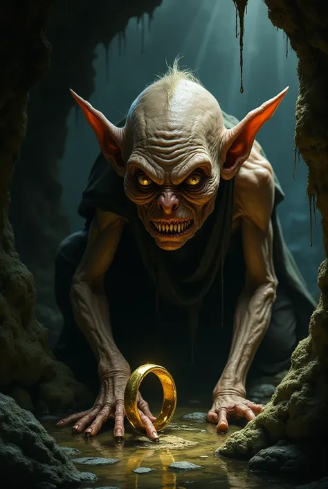  Gollum is looking for the ring 