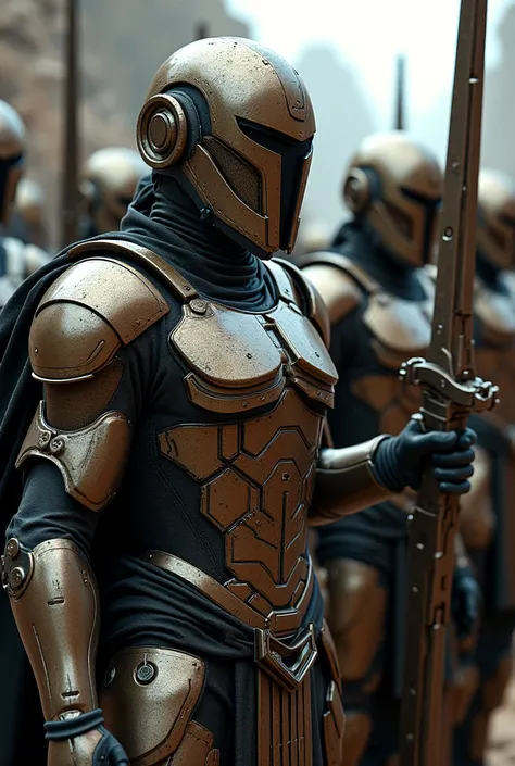  Traxians are the perfect. They wear armor and chaste . sword and shield.  They are Spartans from the future 