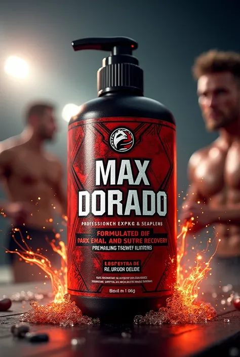  I want to create an image from the following text,  but it is a health product  ,  as is a sports liniment 
It would be :
MAX DORADO LINIMENT FN 