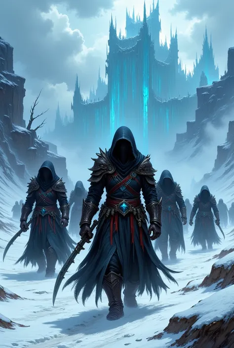  creates an image of a group of people called "Crown assassin's" Walking to Corona de Içelo (Instance of the game wow from the expansion The Lich King)