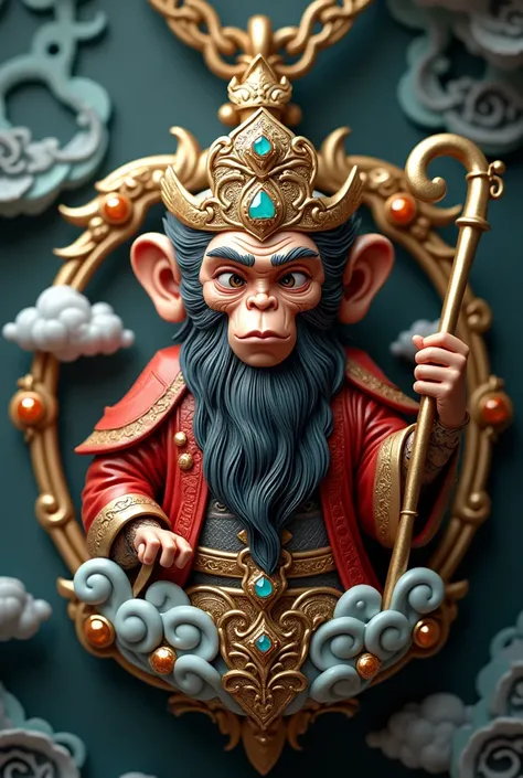 An image for a Wukong-themed jewelry 