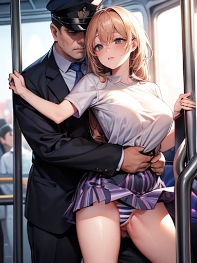 ((Men and women having  sex on a crowded train)), (Doggish  sex),   man who inserts his penis into a girl's vagina from behind , (( sex)), (standing  sex from back), (  fat middle-aged man in jersey hugging a girl in a sweaty shirt from behind), Sweaty gir...