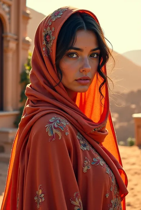 Moroccan female djellaba