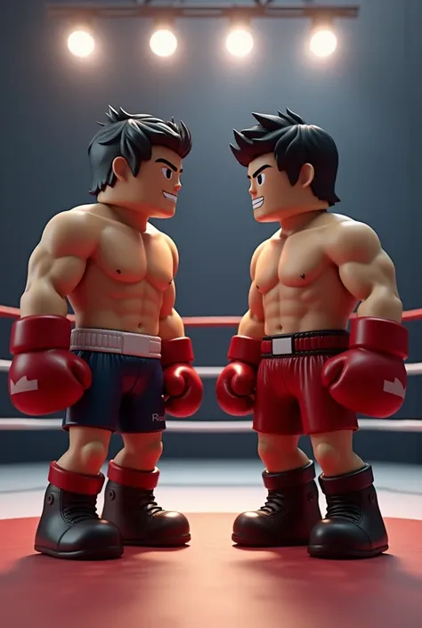 2 fighters looking head-on at Roblox with boxing gloves