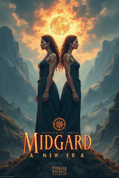 Book cover with the name Midgard a new era with women on the cover 