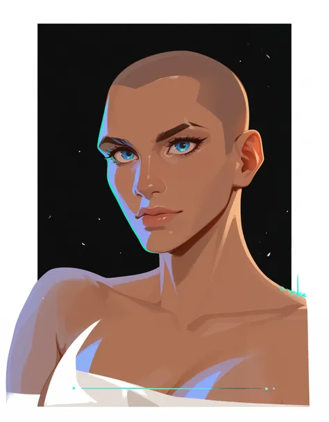 A Beautiful Bald Cave girl Portrait