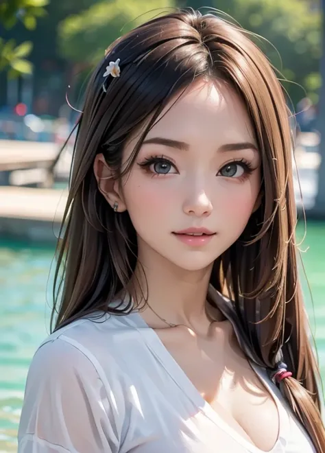    Masterpiece  , 最  high quality ,   ultra high resolution, (  by Nomi :1.4),   Beautiful Faces  ,   high quality の衣類,   Amazing European Woman ,   very cute in the water ,  portraits, 肌が柔らかくて  perfect face、  perfect face, Shoot your hair,  8k resolution ...