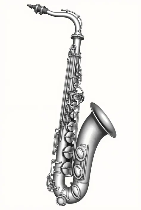 Saxophone drawing