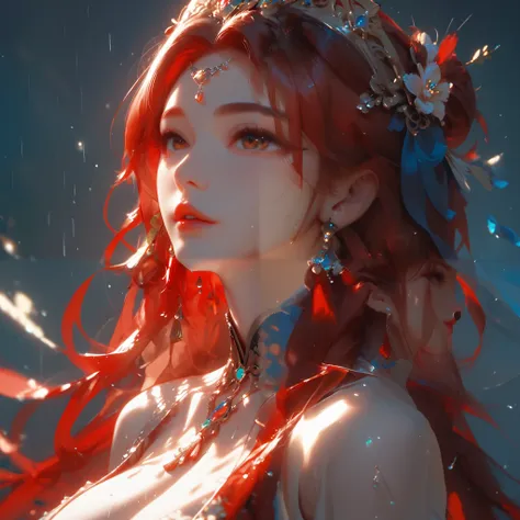 very huge breasts, (best quality,4k,8k,highres,masterpiece:1.2),ultra-detailed,, (perfect details:1.1), (beautiful and clear background:1.2), (extremely detailed, Ultra-detailed, best shadow:1.1), (finely detailed beautiful eyes), ❤️❤️❤️, 1girl, rain, e...