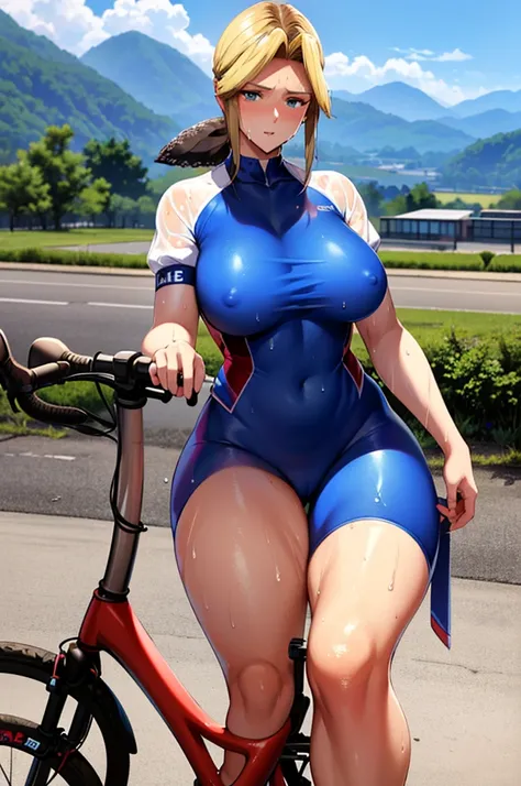  Masterpiece
(woman, cinematic pictures ,Anime style face,Greenish blue eyes )
Group
(((( riding a bicycle)))
((((The location is a mountain on a bicycle path.))))
((((womanは自転車操車))))
8k((((Bike Clothes ))))
8k(((((Wet with sweat)))))
(( is staring at me))...