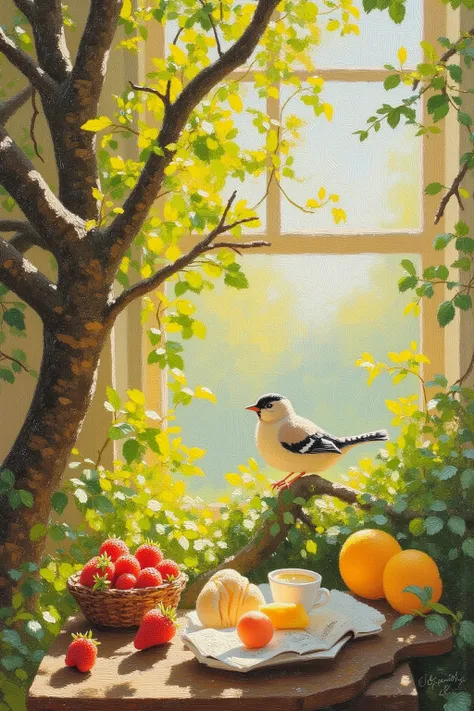  actual , (  Best Quality ,  masterpiece: 1.3), Finch ,  branches , still life, natural light, birds, many leaves and  branches es,   Best Quality ,  8,000