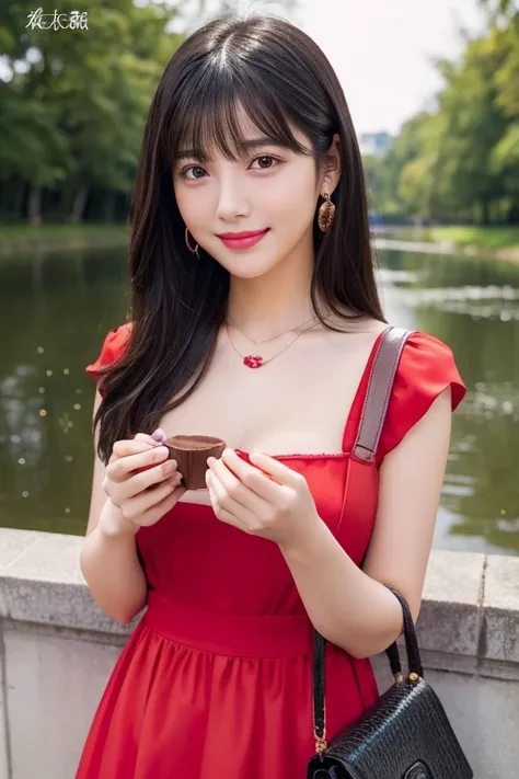                      high definition                   ,bangs、           black hair、           semi-long、             brown eyes   、 Big Breasts ,            cute comments model figure        、165cm      、20 years old、           cute face、smile、           ...