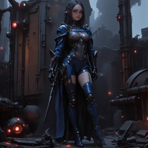 - Main Character, "Chinese" Adult Woman, Beautiful, Tall, Long Legs, Wearing Glasses

- Wearing a costume ("Full Sexy Armor").
Chest and Thigh Armor are slightly open.
Futuristic Costume Design. (There is an Eagle Logo on the Armor).

- Sexy and Athletic B...