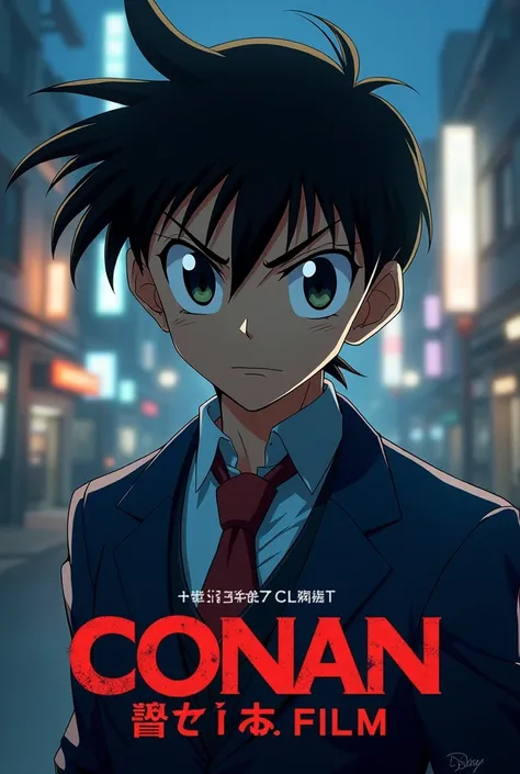 Create amazing youtube thumbnail about conan anime latest film