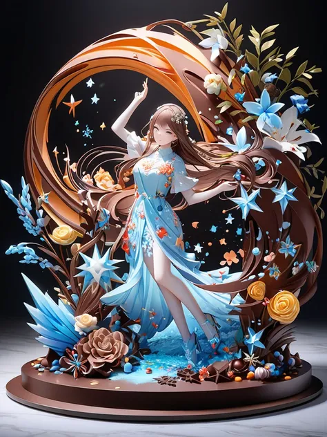       beauty  、 digital art 、8k、 top quality 、   Beautiful World   、peace、光art、cyalume、 
、Illumination art、chocolate art、ice art