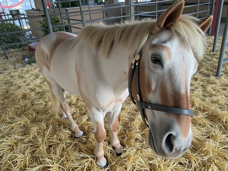 le poney dans une prairie