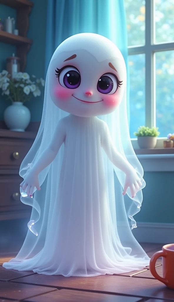 Cartoon ghost wife 